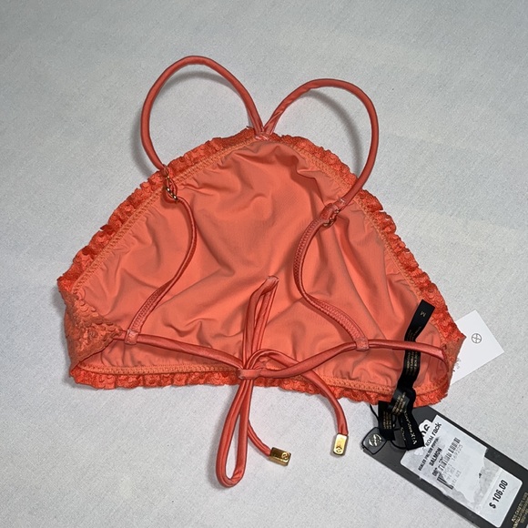 VIX Paula Hermanny Scales Halter Piping Top M - Picture 6 of 11